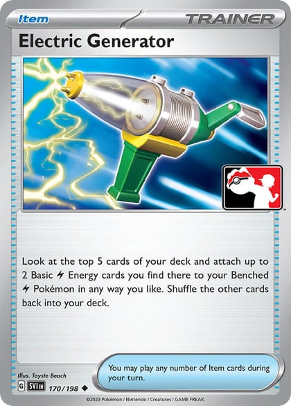 Electric Generator - 170/198, Prize Pack Series Cards 170/198