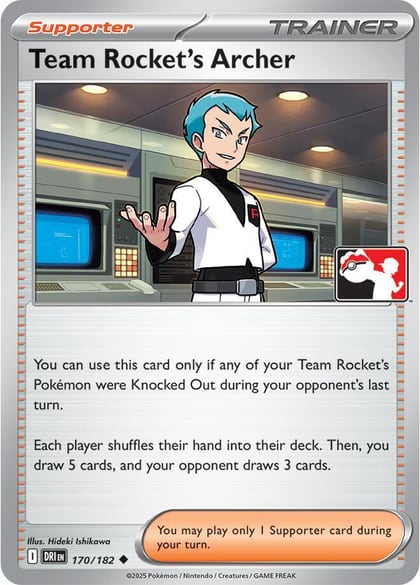 Team Rocket's Archer - 170/182, Prize Pack Series Cards 170/182