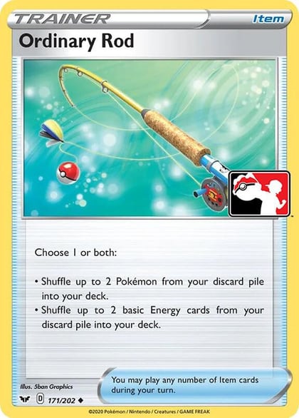 Ordinary Rod - 171/202, Prize Pack Series Cards 171/202