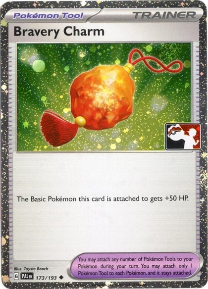 Bravery Charm - 173/193 (Cosmos Holo), Prize Pack Series Cards 173/193
