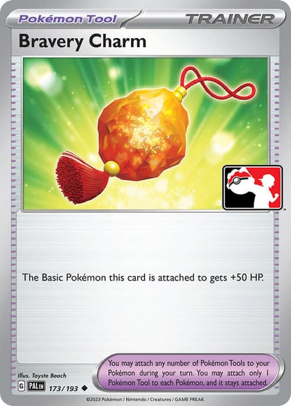 Bravery Charm - 173/193, Prize Pack Series Cards 173/193