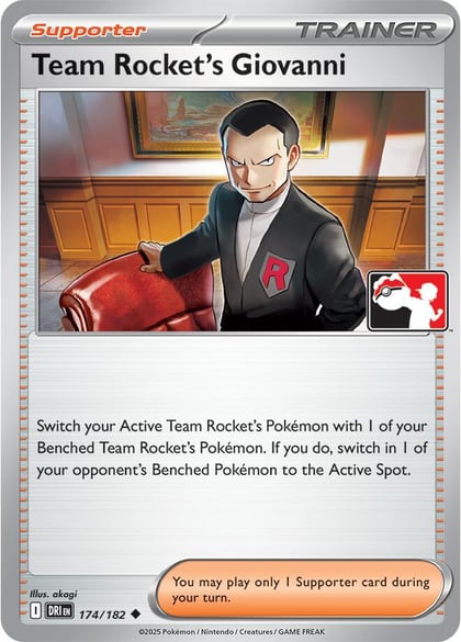 Team Rocket's Giovanni - 174/182, Prize Pack Series Cards 174/182