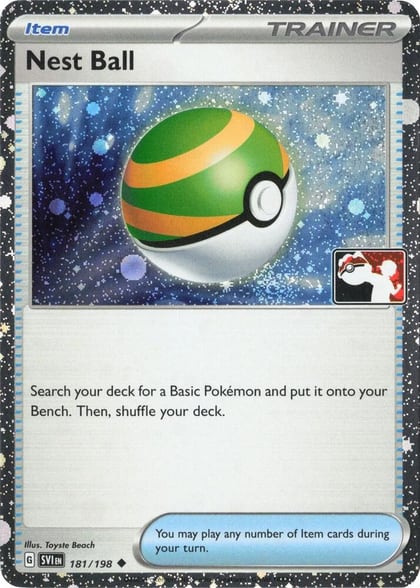 Nest Ball - 181/198 (Cosmos Holo), Prize Pack Series Cards 181/198