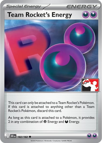 Team Rocket's Energy - 182/182, Prize Pack Series Cards 182/182