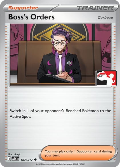 Boss's Orders [Corbeau] - 183/217, Prize Pack Series Cards 183/217
