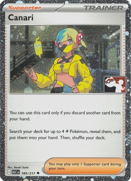 Canari - 185/217 (Cosmos Holo), Prize Pack Series Cards 185/217