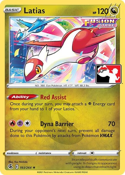 Latias - 193/264, Prize Pack Series Cards 193/264