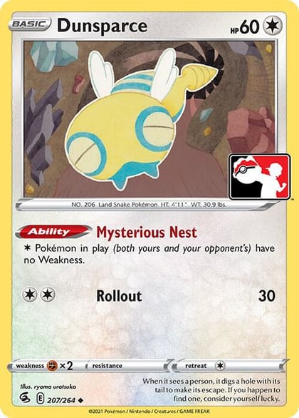Dunsparce - 207/264, Prize Pack Series Cards 207/264