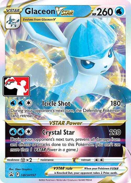 Glaceon VSTAR - SWSH197, Prize Pack Series Cards SWSH197