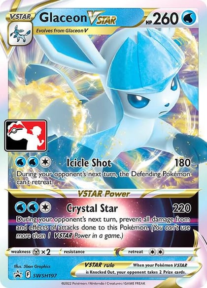Glaceon VSTAR - SWSH197, Prize Pack Series Cards SWSH197