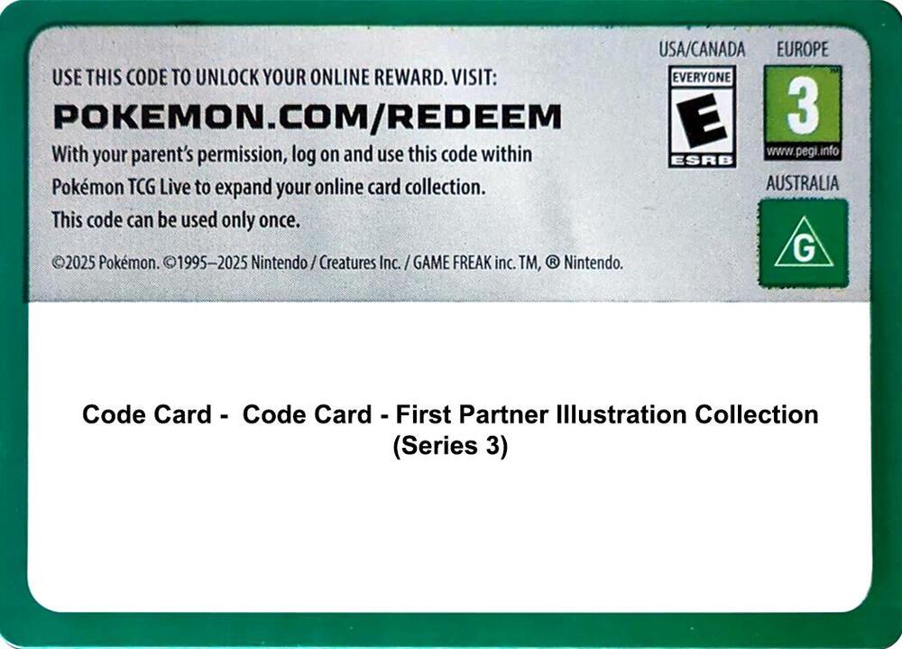 Code Card - First Partner Illustration Collection (Series 3), First Partner Collection 2026 P710201