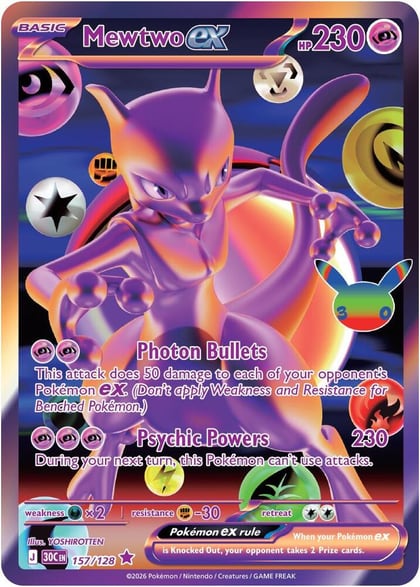 Mewtwo ex, ME: 30th Celebration 157/128