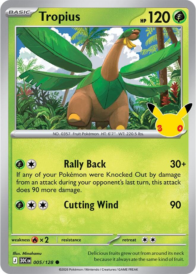 Tropius, ME: 30th Celebration 005/128