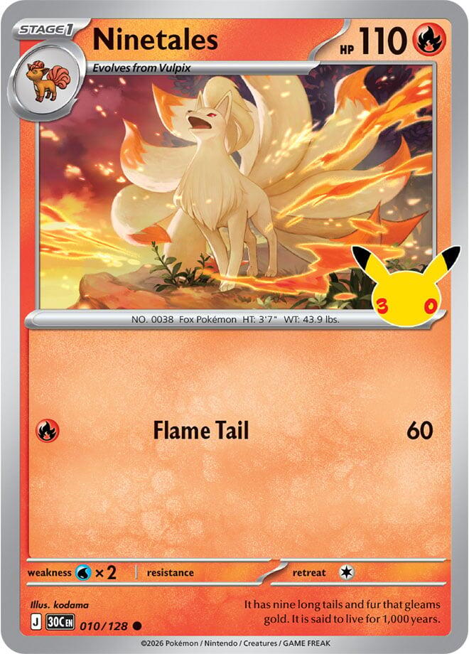Ninetales, ME: 30th Celebration 010/128