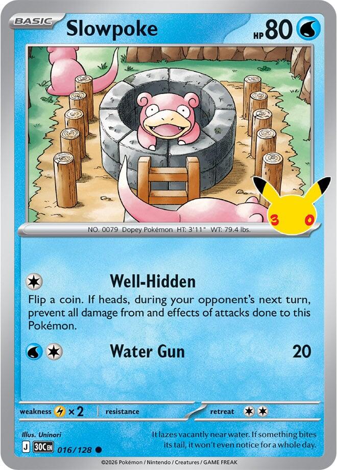 Slowpoke, ME: 30th Celebration 016/128