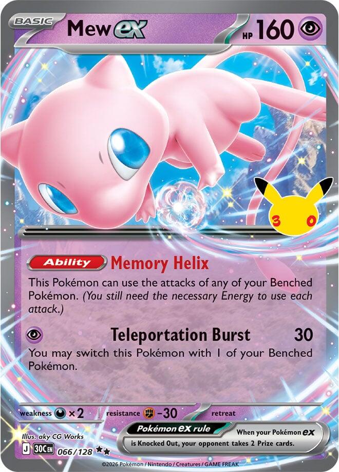 Mew ex - 066/128, ME: 30th Celebration 066/128