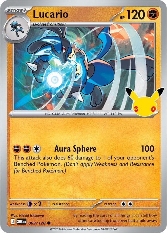 Lucario, ME: 30th Celebration 083/128