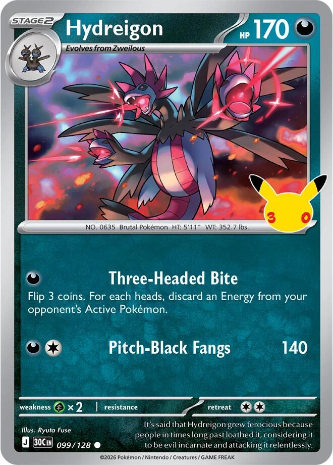 Hydreigon, ME: 30th Celebration 099/128
