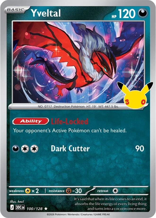 Yveltal, ME: 30th Celebration 100/128