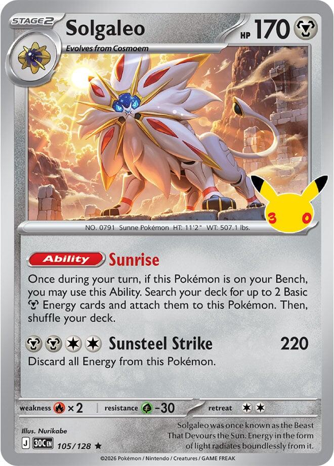 Solgaleo, ME: 30th Celebration 105/128