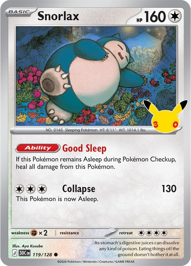Snorlax, ME: 30th Celebration 119/128