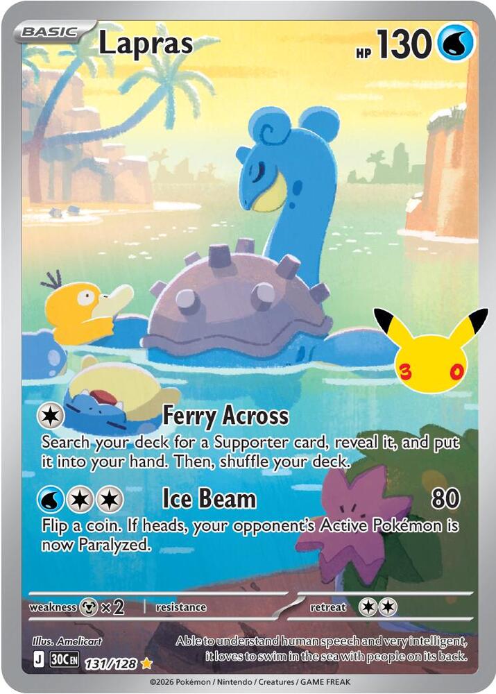 Lapras, ME: 30th Celebration 131/128