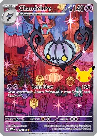 Chandelure - 137/128, ME: 30th Celebration 137/128