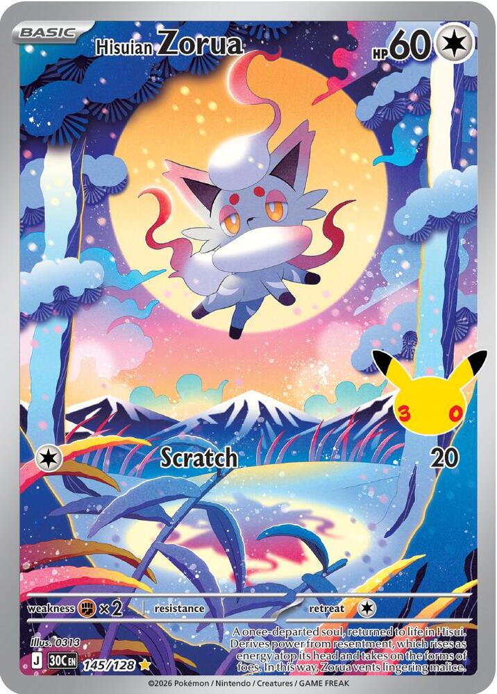 Hisuian Zorua, ME: 30th Celebration 145/128