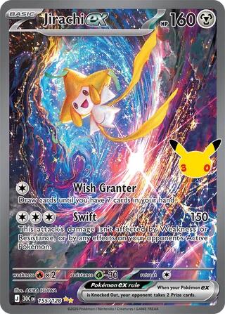 Jirachi ex - 155/128, ME: 30th Celebration 155/128