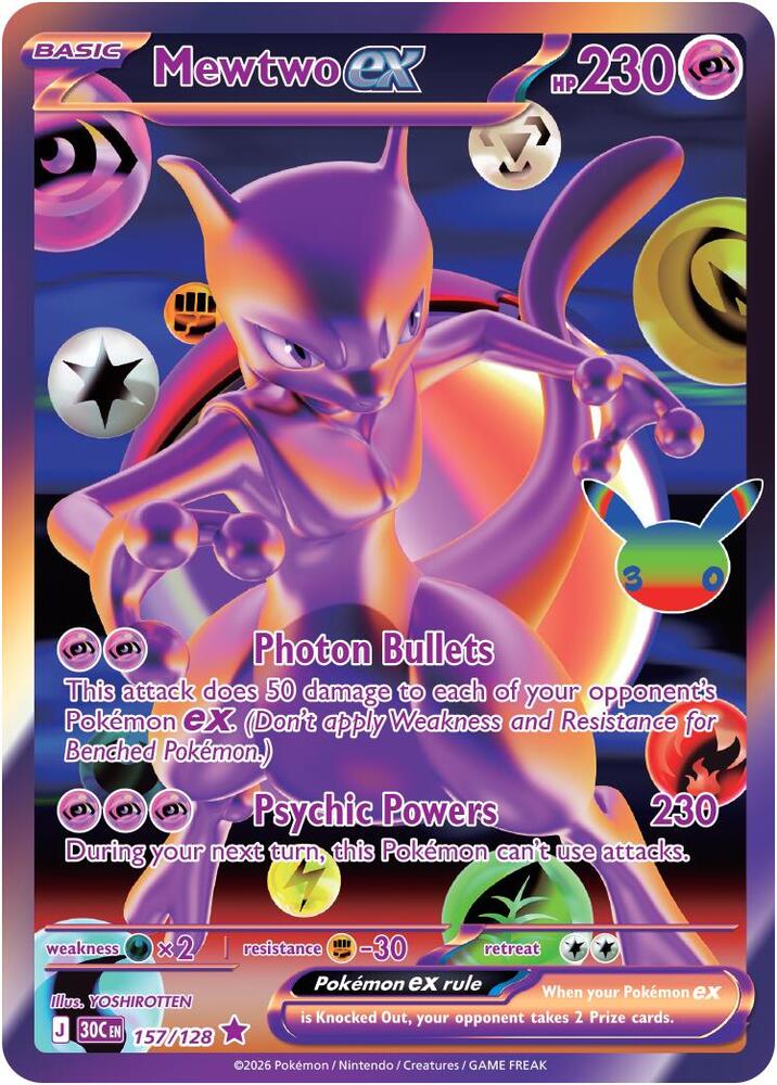 Mewtwo ex, ME: 30th Celebration 157/128