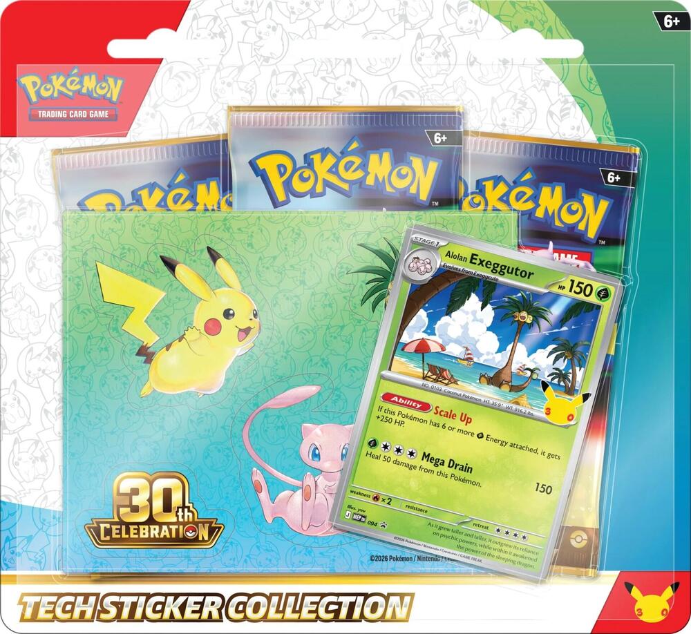 30th Celebration Tech Sticker Collection [Alolan Exeggutor], ME: 30th Celebration P704145