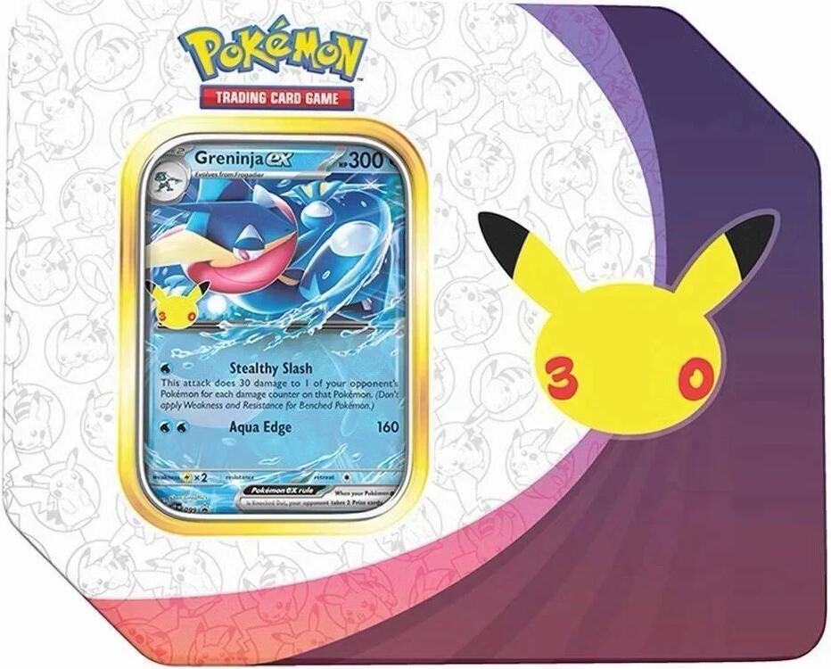 30th Celebration ex Tin [Greninja ex] (Retail Version), ME: 30th Celebration P718673