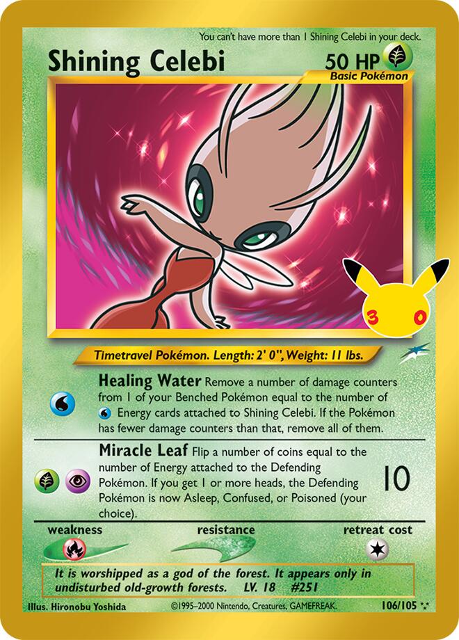 Shining Celebi, ME: 30th Celebration Classic Collection 106/105