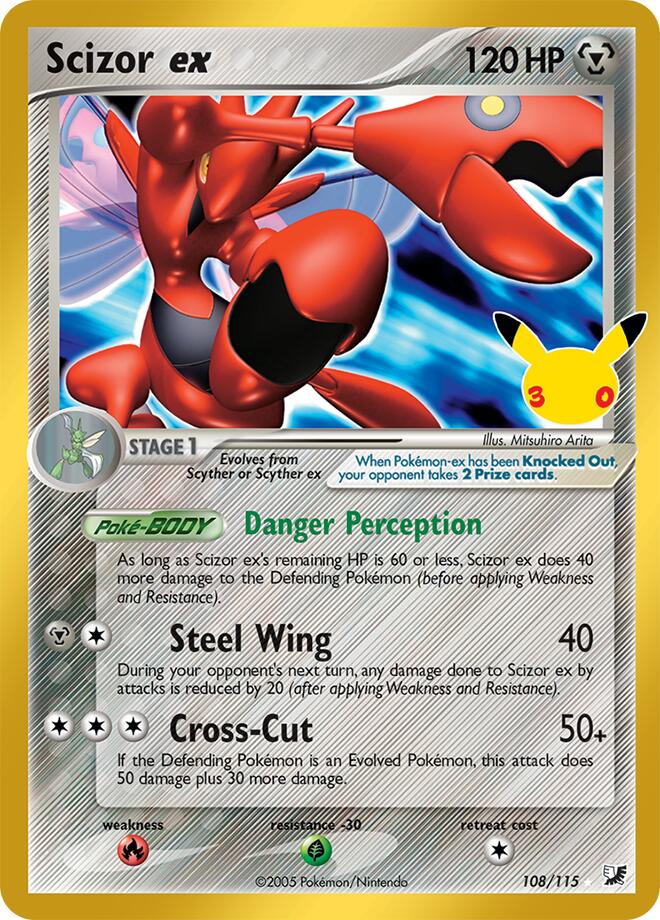 Scizor ex, ME: 30th Celebration Classic Collection 108/115