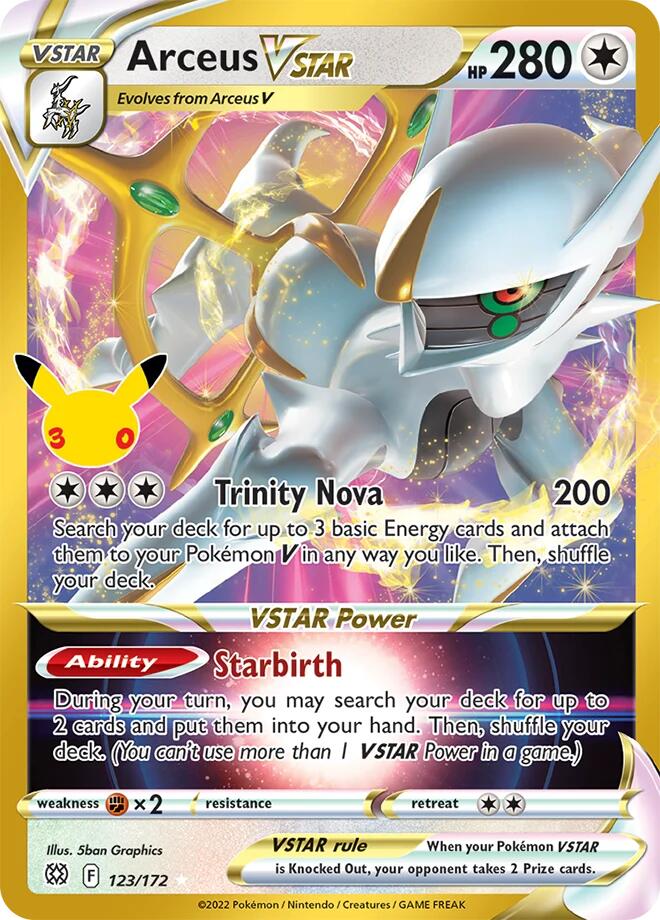 Arceus VSTAR, ME: 30th Celebration Classic Collection 123/172
