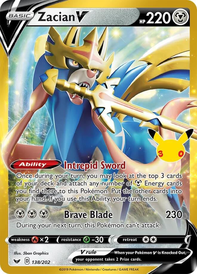 Zacian V, ME: 30th Celebration Classic Collection 138/202
