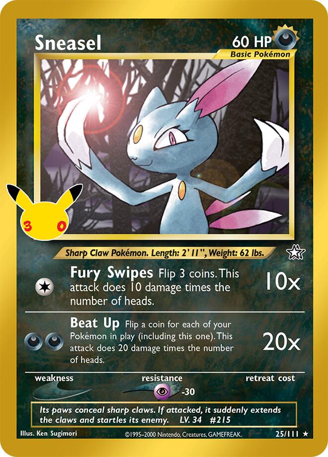 Sneasel, ME: 30th Celebration Classic Collection 25/111