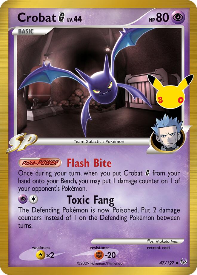 Crobat G, ME: 30th Celebration Classic Collection 47/127