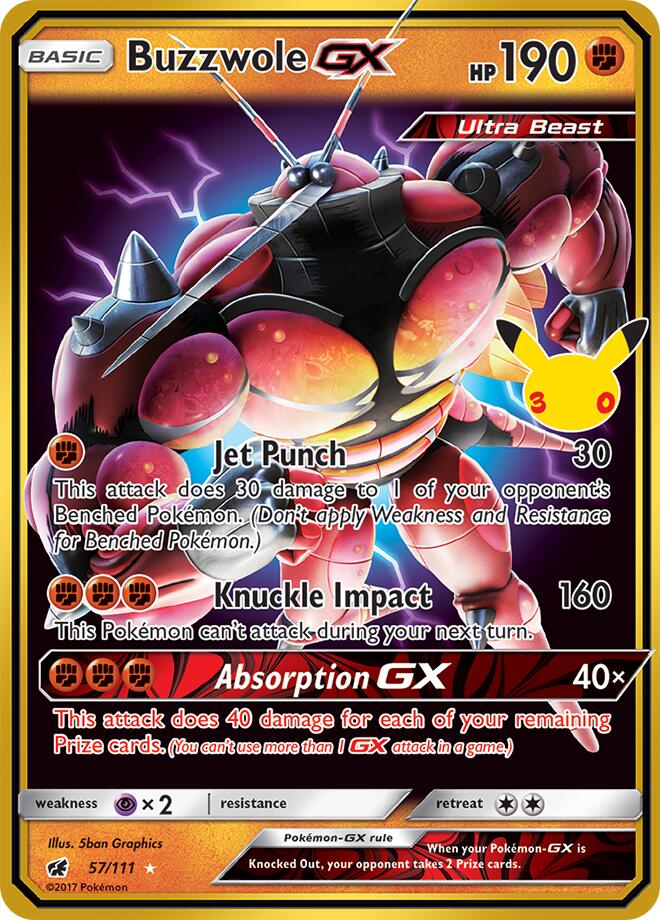 Buzzwole GX, ME: 30th Celebration Classic Collection 57/111