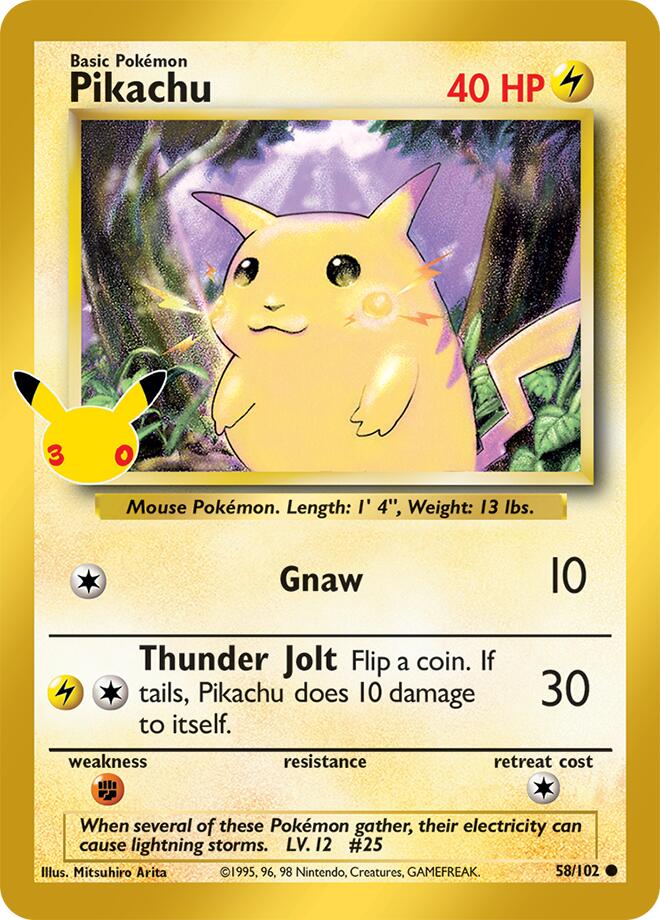 Pikachu, ME: 30th Celebration Classic Collection 58/102