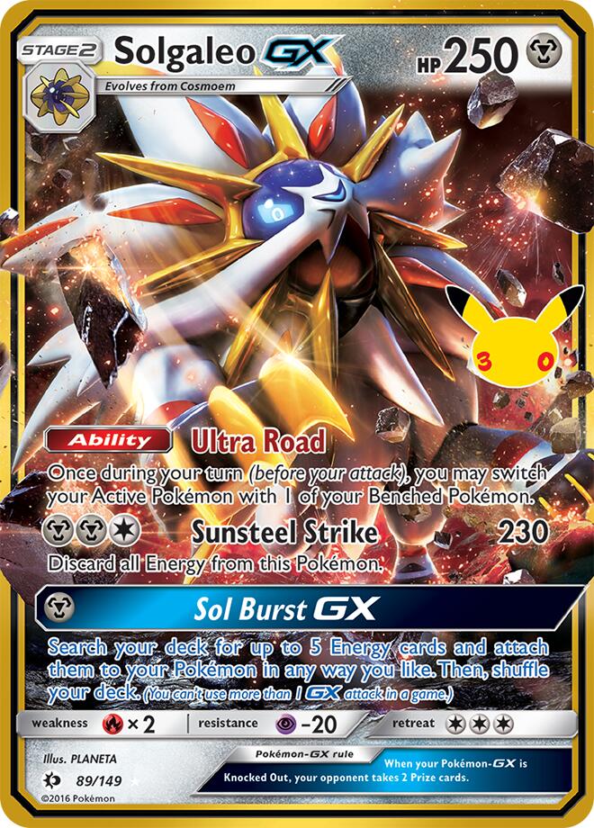 Solgaleo GX, ME: 30th Celebration Classic Collection 89/149