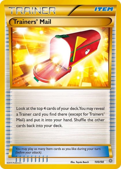 Trainers' Mail (Secret), XY - Ancient Origins 100/98