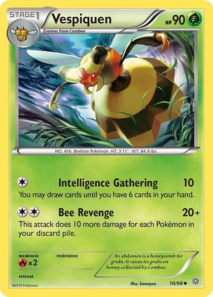 Vespiquen (10), XY - Ancient Origins 10/98