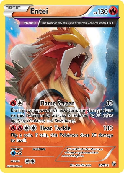 Entei (15), XY - Ancient Origins 15/98