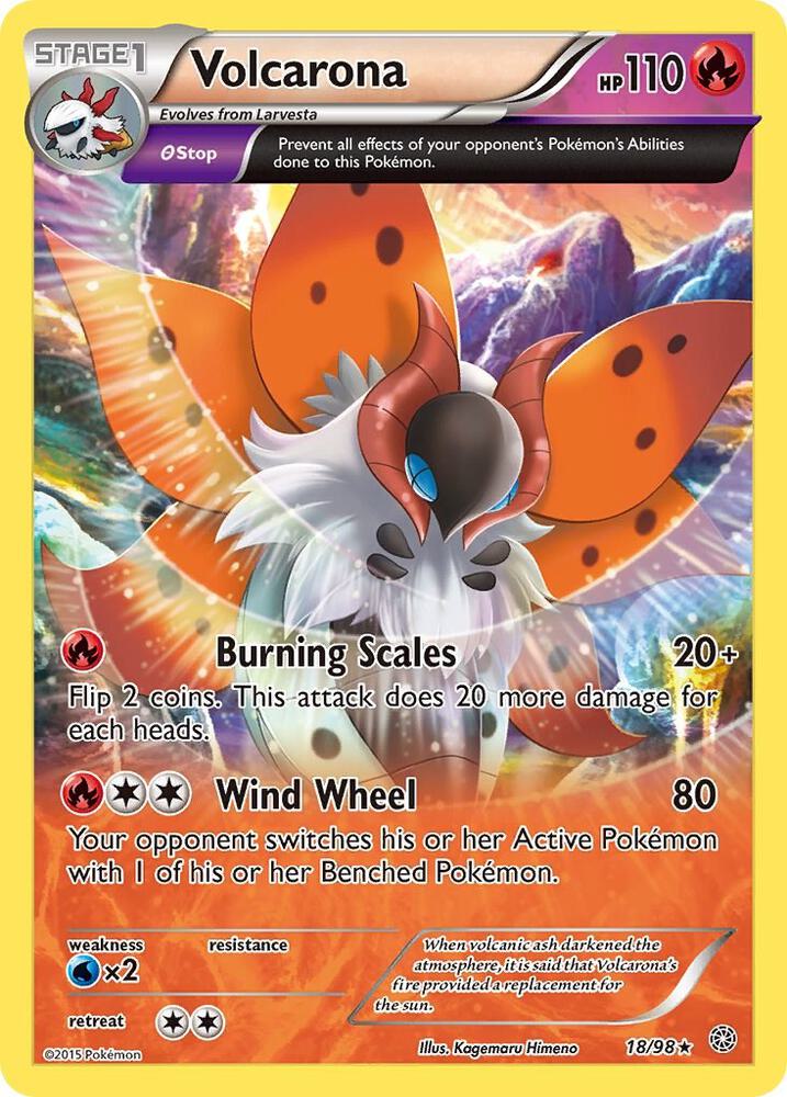 Volcarona (18), XY - Ancient Origins 18/98