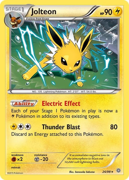 Jolteon, XY - Ancient Origins 26/98