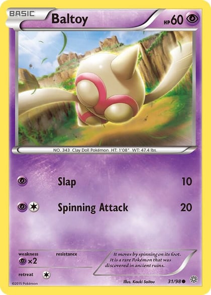 Baltoy (31), XY - Ancient Origins 31/98