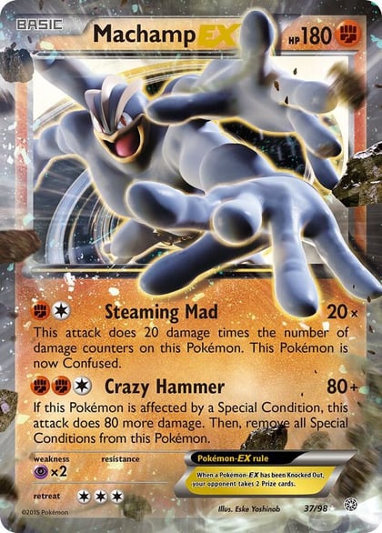 Machamp EX, XY - Ancient Origins 37/98