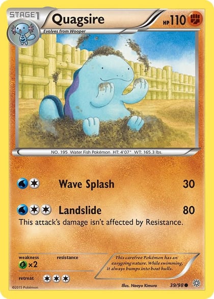 Quagsire, XY - Ancient Origins 39/98