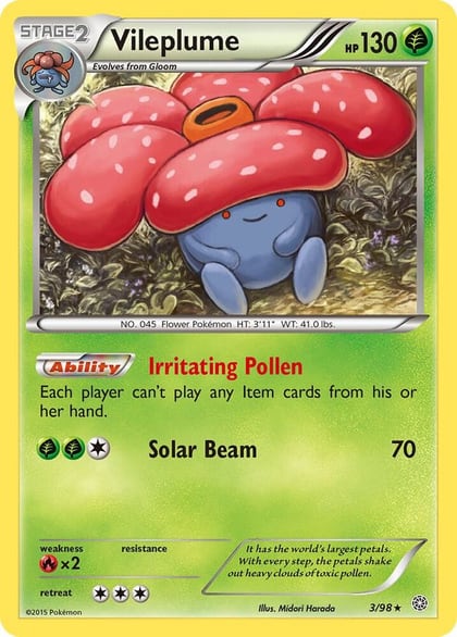 Vileplume, XY - Ancient Origins 3/98